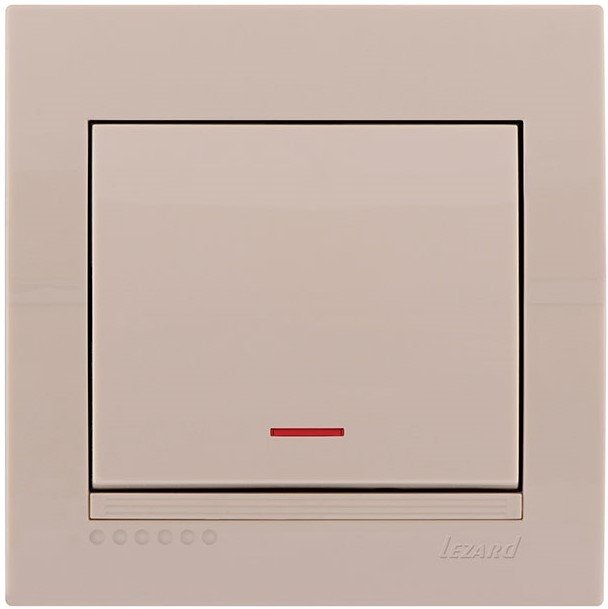 

Выключатель Lezard Deriy 702-0303-111 (кремовый)