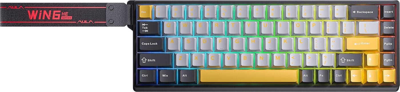 

Клавиатура AULA WIN68HE Max (черный/серый/оранжевый, Wing Chun)
