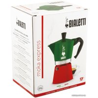 Гейзерная кофеварка Bialetti Moka Express Tricolor (6 порций)