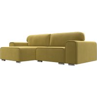 Угловой диван Лига диванов Лига-029 левый 121922L (микровельвет желтый)