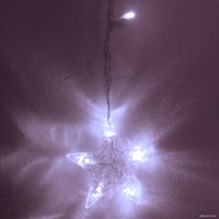 Гирлянда бахрома Серпантин Бахрома Волшебство 2.5 м 126 ламп LED (белый)