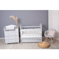 Классическая детская кроватка Incanto Pali с ящиком универсальный маятник (серый)