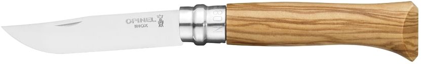 

Складной нож Opinel N°8, нержавеющая сталь, оливковое дерево