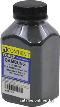 Тонер Content для Samsung CLP-300 Тип 1.1 (черный) 90 г