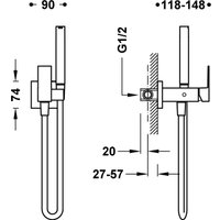 Гигиенический душ Tres Cuadro 00612301BM