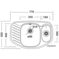 Кухонная мойка Kromevye EX 171 D