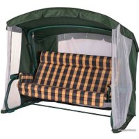 Садовые качели Удачная мебель Мерида премиум с подголовником (зеленый 334)