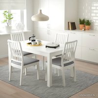 Кухонный стол Ikea Ланеберг/Экедален 293.047.94 (белый/белый/светло-серый)