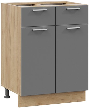 

Шкаф напольный Трия Габриэлла 1Н6Я1 (дуб крафт золотой/титан)