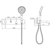 Смеситель Gappo G3306-3
