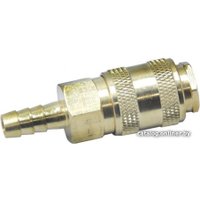 Фитинг Partner Быстроразъем пневмат с клапаном елочка 10 мм (латунь)