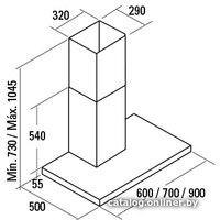 Кухонная вытяжка CATA S Plus 900 X [02029303]