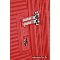 Чемодан-спиннер American Tourister SoundBox Coral Red 67 см