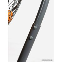 Подвесной диван M-Group Лежебока 11180307 (с серым ротангом/оранжевая подушка)