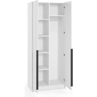 Шкаф распашной Soma Lord Black 80x200 (белый)