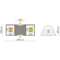 Кемпинговая палатка Talberg Base 4 TLT-025 (зеленый)