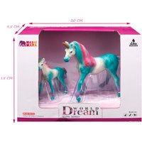 Набор фигурок Masai Mara Мир фэнтези. Семья лазурных единорогов MM206-443