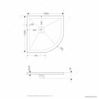 Душевой поддон RGW ST/R-W 16153100-01 100x100