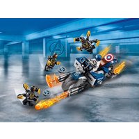 Конструктор LEGO Marvel Super Heroes 76123 Капитан Америка: Атака Аутрайдеров