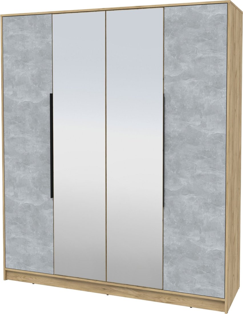 

Шкаф распашной Интерлиния Концепт КТ-Ш4з (бетон/дуб золотой)