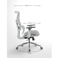 Офисное кресло myroo Office Wizard HS-3853H-1-G (light grey)
