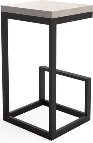 Стул Millwood СДН-6 Ярдс ЛДСП (дуб белый craft/металл черный)