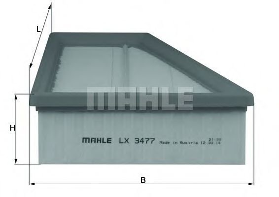

Воздушный фильтр Mahle Knecht LX3477