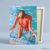 Картина по номерам Red Panda Девушка из бассейна p55022