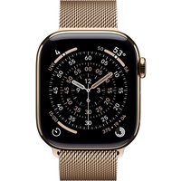 Умные часы Apple Watch Series 11 LTE 42 мм (титановый корпус, золотистый/золотистый, миланская петля)