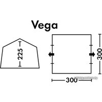 Тент-шатер FHM Vega 000035-0085 (синий/серый)