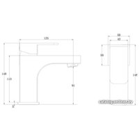 Смеситель с лейкой для биде Kaiser Sonat (бронза) [34088-1]