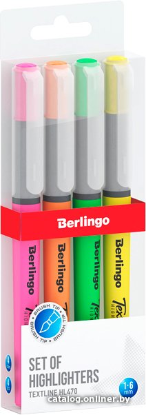 Набор текстовыделителей Berlingo Textline HL470 T4520 (4 цвета)