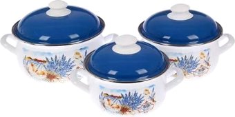 Набор кастрюль Interos Лаванда 15248