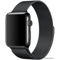 Браслет Apple Миланский сетчатый браслет 42 мм (черный космос) [MLJH2]