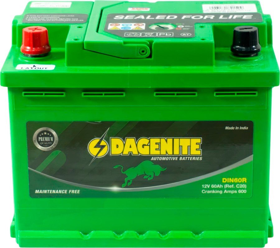 Автомобильный аккумулятор DAGENITE L+ (60 А·ч)