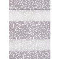 Рулонные шторы Delfa Сантайм День-Ночь Декор МКД DN-45020 (52x160, белый/серебристый)