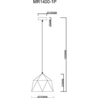 Подвесная люстра Myfare Brigitte MR1400-1P