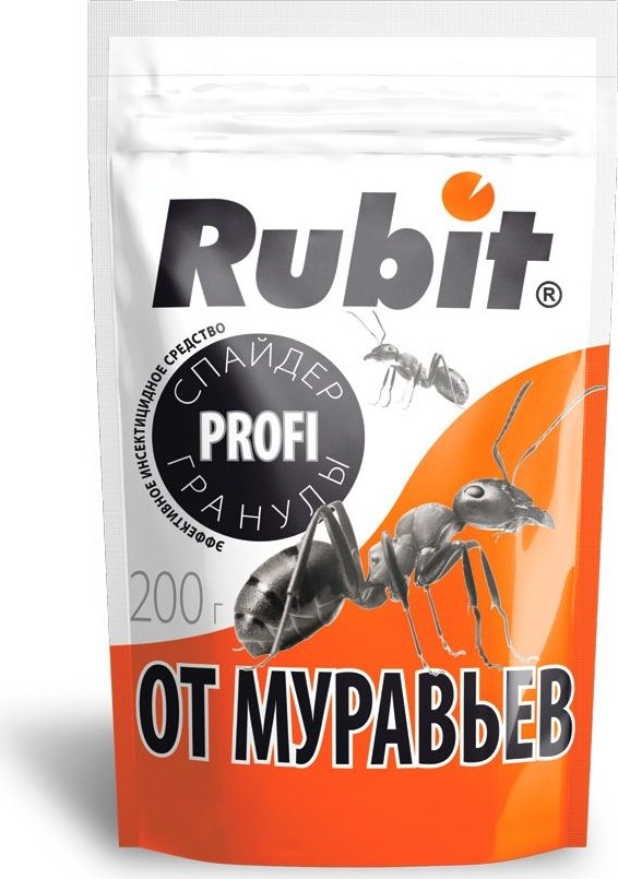 

Инсектицид Rubit Спайдер гранулы от муравьев 200 г (дой-пак)