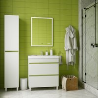  Briz Зеркало Элен классик 60*80 с подсветкой и часами