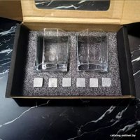 Набор стаканов для виски Amiro ABW-001 (2 стакана, 6 камней)