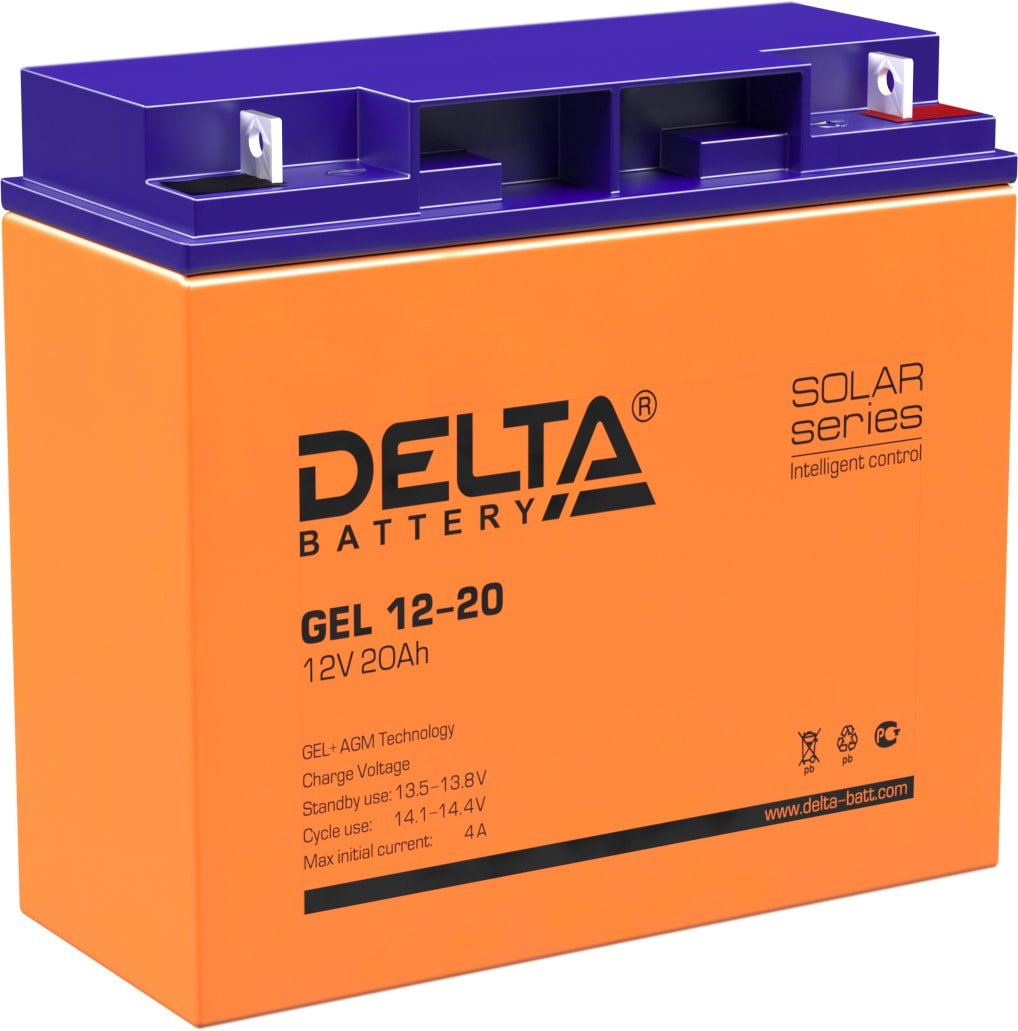 

Аккумулятор для ИБП Delta GEL 12-20 (12В/20 А·ч)