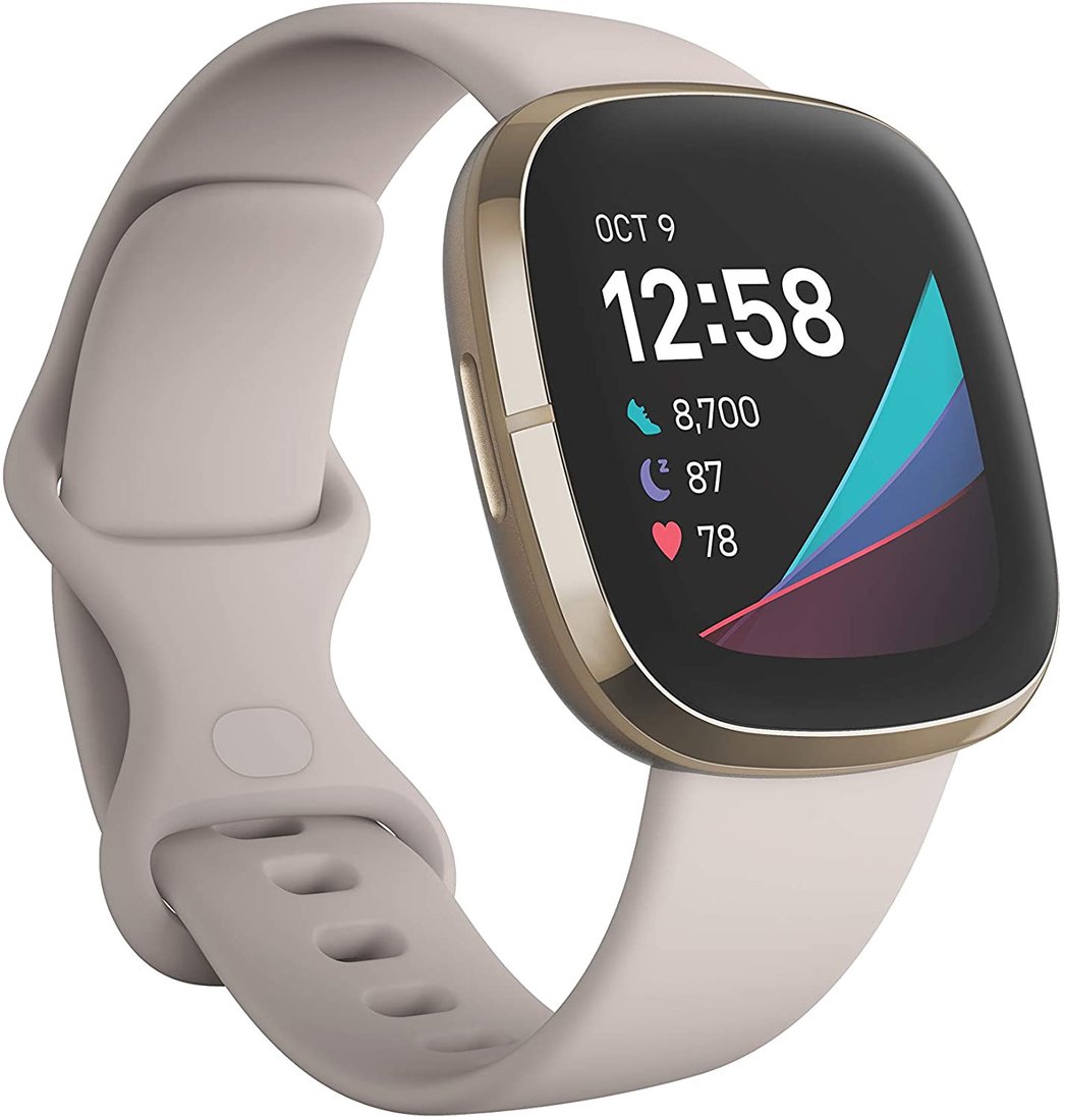 

Умные часы Fitbit Sense (золотистый/белый)
