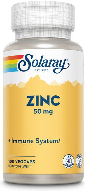 БАД Solaray Цинк 50 мг (100 капсул)