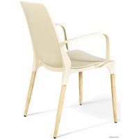 Кресло Sheffilton SHT-S76-1 (бежевый/светлый орех)