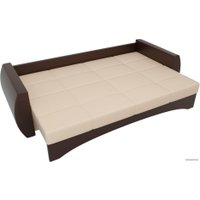 Диван Лига диванов Сатурн 28164 (экокожа, бежевый/коричневый)