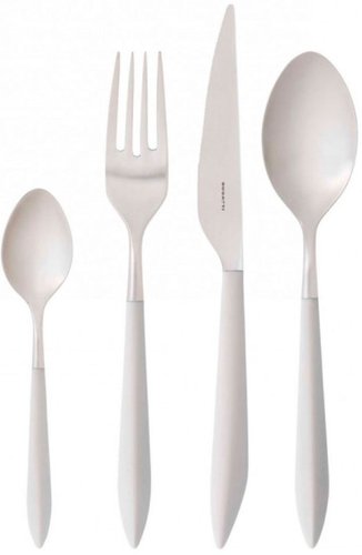 Набор столовых приборов Bugatti Ares ASBA-004F50 (24 пр, матовая сталь/слоновая кость)