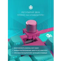 Клавиатура IO by Red Square Type 84 Pro g3ms Aquamarine (бирюзовый/розовый)