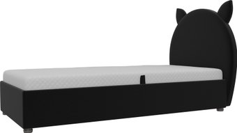 Кровать Mebelico Бриони 820х1880 (микровельвет, черный)