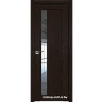 Межкомнатная дверь ProfilDoors 2.71XN L 90x200 (дарк браун/стекло прозрачное)