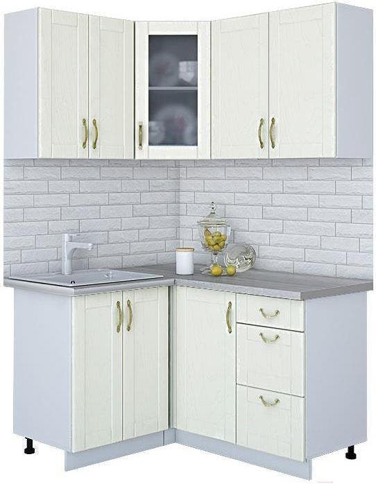 

Готовая кухня Интерлиния Мила Крафт 1.2x1.4 (дуб снежный)
